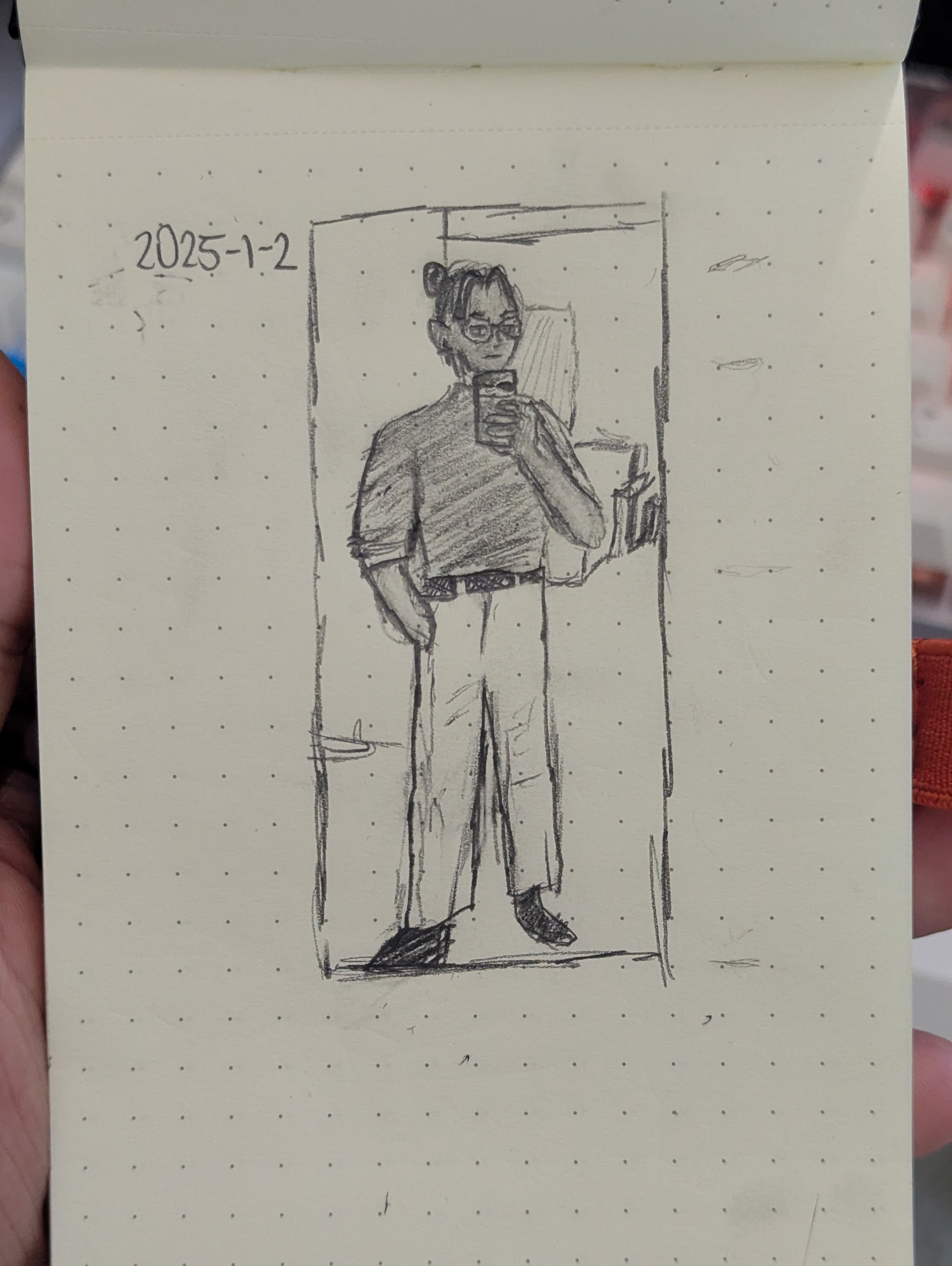 day 2: self portrait, that took me about 60 minutes to do