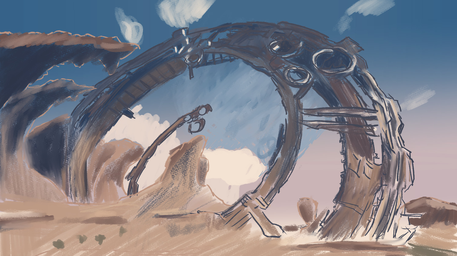 day 221: landscape art of oblivia from xenoblade chronicles x