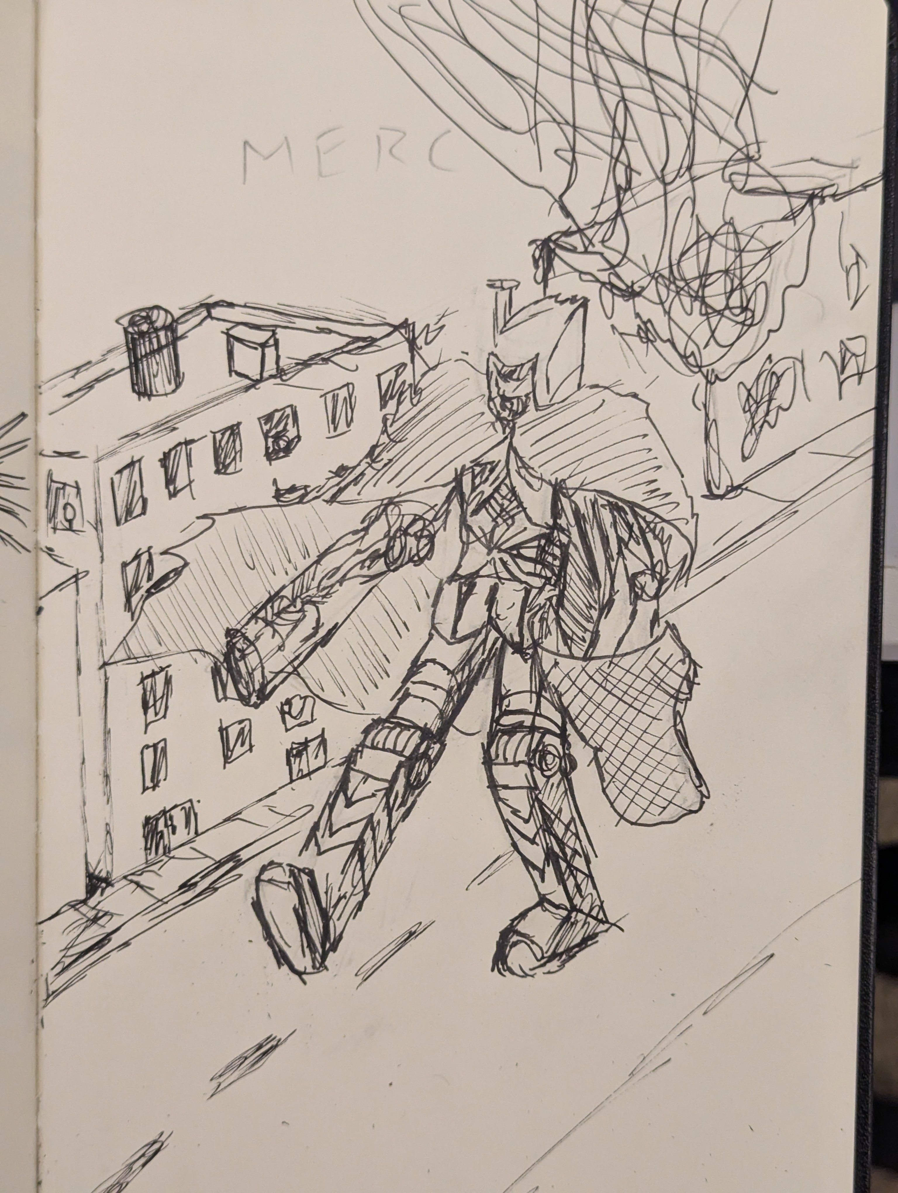 day 275: mechatober day 2: mercenary